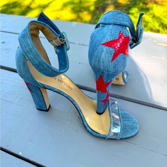 Tamara Mellon Woman’s Sandals Blue Size 7.5 - Picture 8 of 11